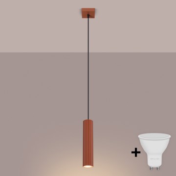 BRILAGI - Lustră LED pe cablu CRESTO 1xGU10/10W/230V portocalie