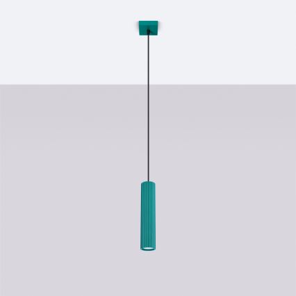 Brilagi - Lustră LED pe cablu CRESTO 1xGU10/10W/230V turcoaz