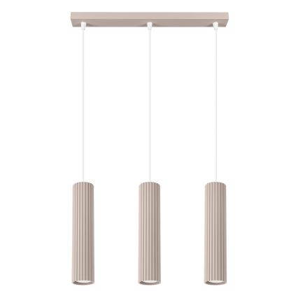 Brilagi - Lustră LED pe cablu CRESTO, 3x GU10 / 10W / 230V, taupe