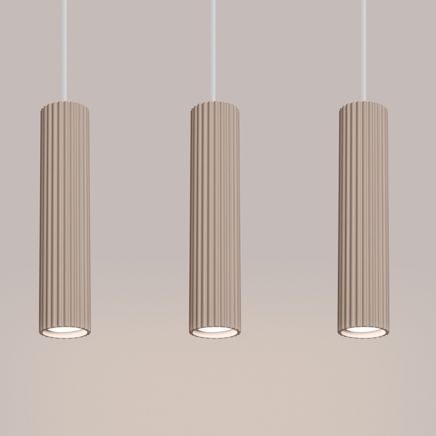 Brilagi - Lustră LED pe cablu CRESTO, 3x GU10 / 10W / 230V, taupe