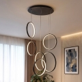 BRILAGI - Lustră LED pe cablu ECHO LED/80W/230V 4000K Ø 50 cm neagră