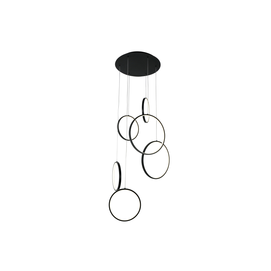 Brilagi - Lustră LED pe cablu ECHO LED/80W/230V 4000K Ø 50 cm neagră