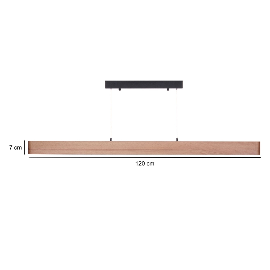 BRILAGI - Lustra LED pe cablu GARDALINE LED/90W/230V stejar