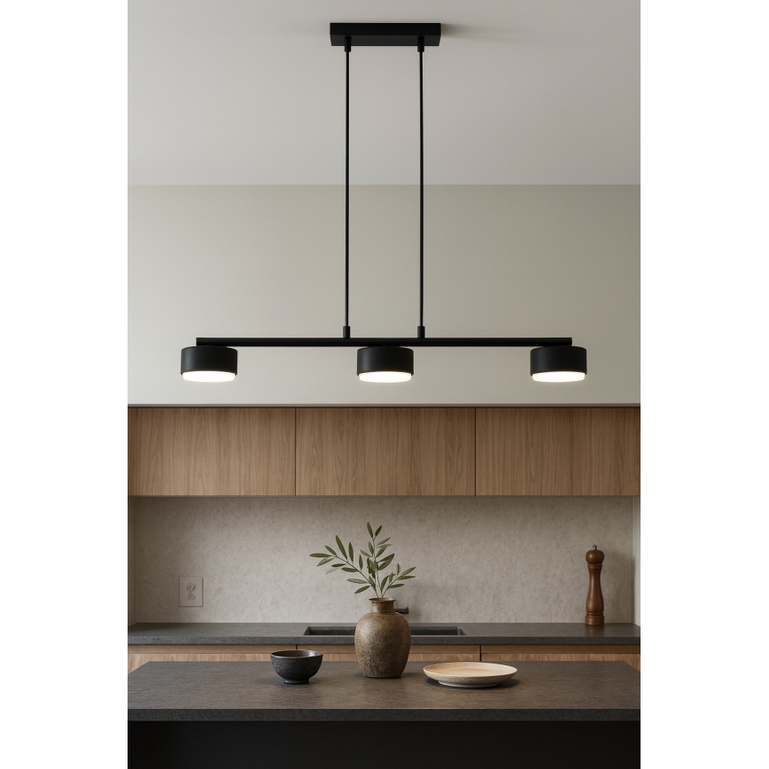 Brilagi - Lustră LED pe cablu MONO 3xGX53/30W/230V neagră