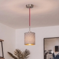 Brilagi - Lustră LED pe cablu NUBILA 1xE27/60W/230V Ø 14 cm roșu/gri