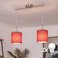 Brilagi - Lustră LED pe cablu NUBILA 2xE27/60W/230V roșie