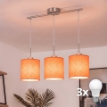 Brilagi - Lustră LED pe cablu NUBILA 3xE27/60W/230V portocalie