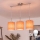Brilagi - Lustră LED pe cablu NUBILA 3xE27/60W/230V portocalie