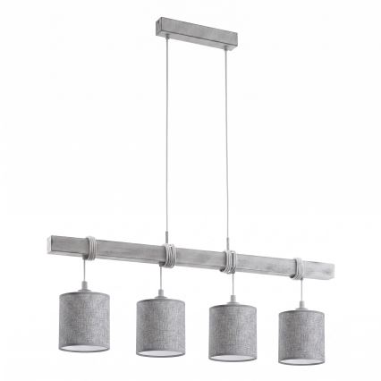 Brilagi - Lustră LED pe cablu NUBILA, 4 x E27, max. 60 W, 230 V, gri