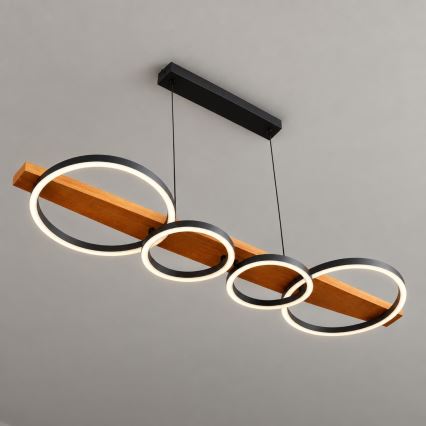 BRILAGI - Lustră LED pe cablu PLANK LED/35W/230V 4000K 30x100 cm lemn