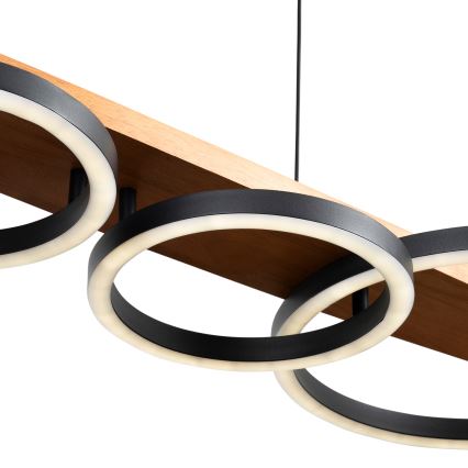 BRILAGI - Lustră LED pe cablu PLANK LED/35W/230V 4000K 30x100 cm lemn