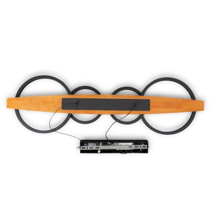 BRILAGI - Lustră LED pe cablu PLANK LED/35W/230V 4000K 30x100 cm lemn