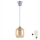 Brilagi - Lustră LED pe cablu RETRO GLASS 1xE27/60W/230V Ø 14 cm argintiu/maro fumuriu