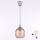 Brilagi - Lustră LED pe cablu RETRO GLASS 1xE27/60W/230V Ø 14 cm argintiu/maro fumuriu