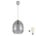 Brilagi - Lustra LED pe cablu RETRO GLASS 1xE27/60W/230V Ø 26 cm argintiu/gri fumuriu