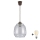 Brilagi - Lustră LED pe cablu RETRO GLASS 1xE27/60W/230V Ø 26 cm maro/gri fumuriu
