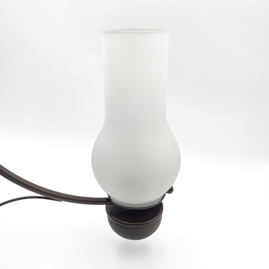 Brilagi - Lustră LED pe lanț COTTAGE 3xE14/40W/230V fag/maro/alb