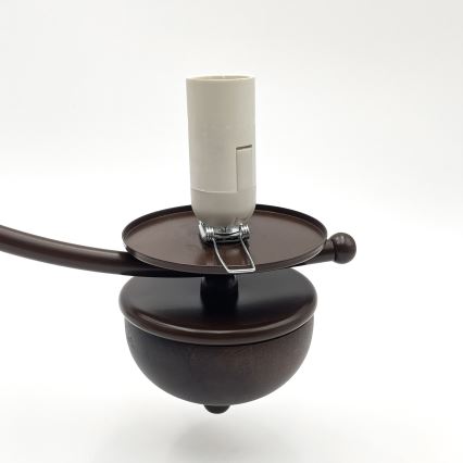 Brilagi - Lustră LED pe lanț COTTAGE 3xE14/40W/230V fag/maro/bej fumuriu