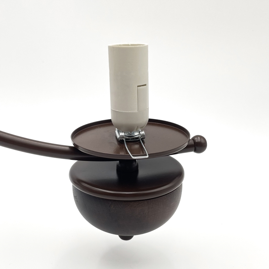 Brilagi - Lustră LED pe lanț COTTAGE 3xE14/40W/230V fag/maro/bej fumuriu