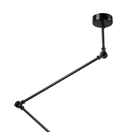 Brilagi - Lustră LED pe tijă IRONBEAM 1xE27/60W/230V neagră