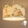 Brilagi - Lustră LED pentru copii pe cablu BOBO 1xE27/60W/230V Ø 35 cm alb/junglă