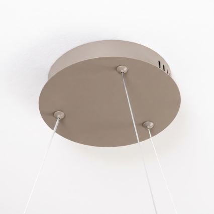 BRILAGI - Lustru LED reglabil suspendat pe cablu FALCON SLIM LED/42W/230V 3000-6500K Ø 50 cm bej + cu telecomandă