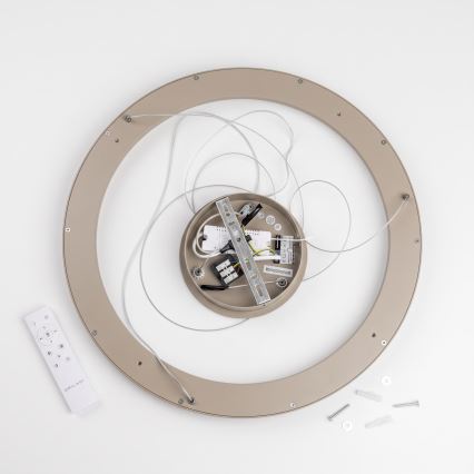 BRILAGI - Lustru LED reglabil suspendat pe cablu FALCON SLIM LED/42W/230V 3000-6500K Ø 50 cm bej + cu telecomandă