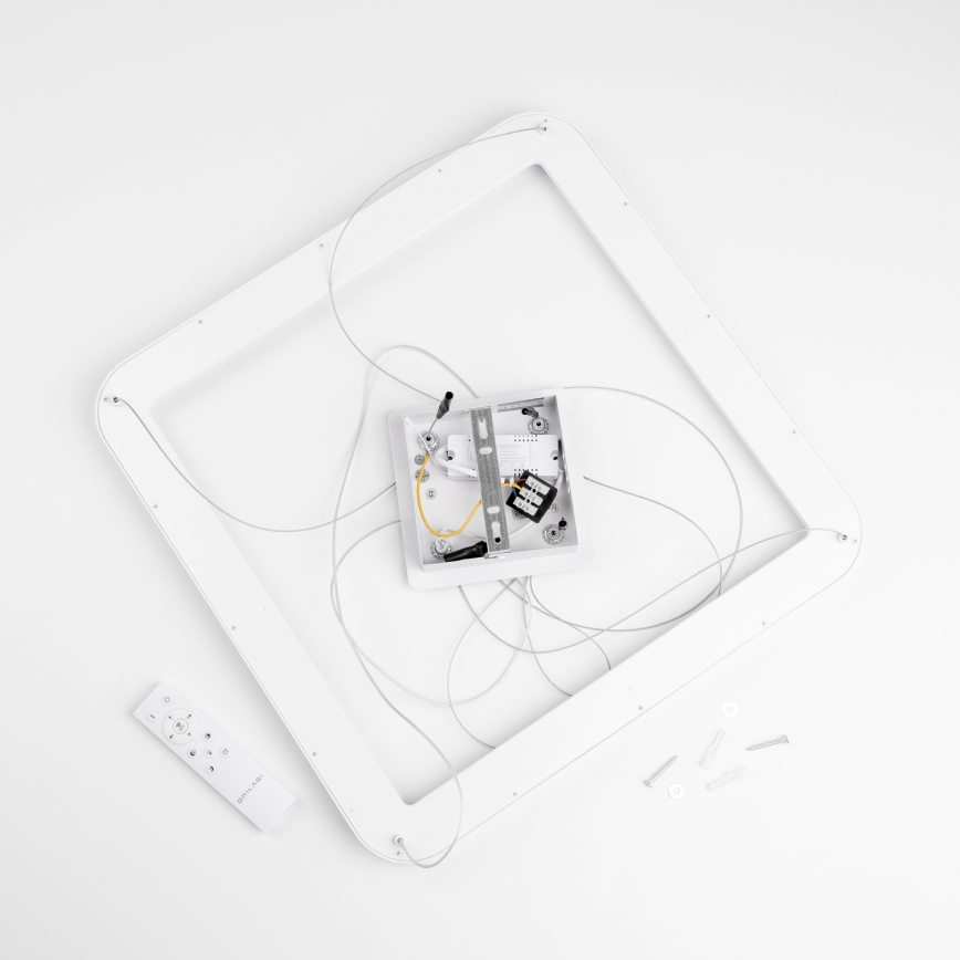 Brilagi - Lustra LED reglabilă suspendată pe cablu FALCON SLIM LED/50W/230V 3000-6500K 50x50 cm albă + telecomandă