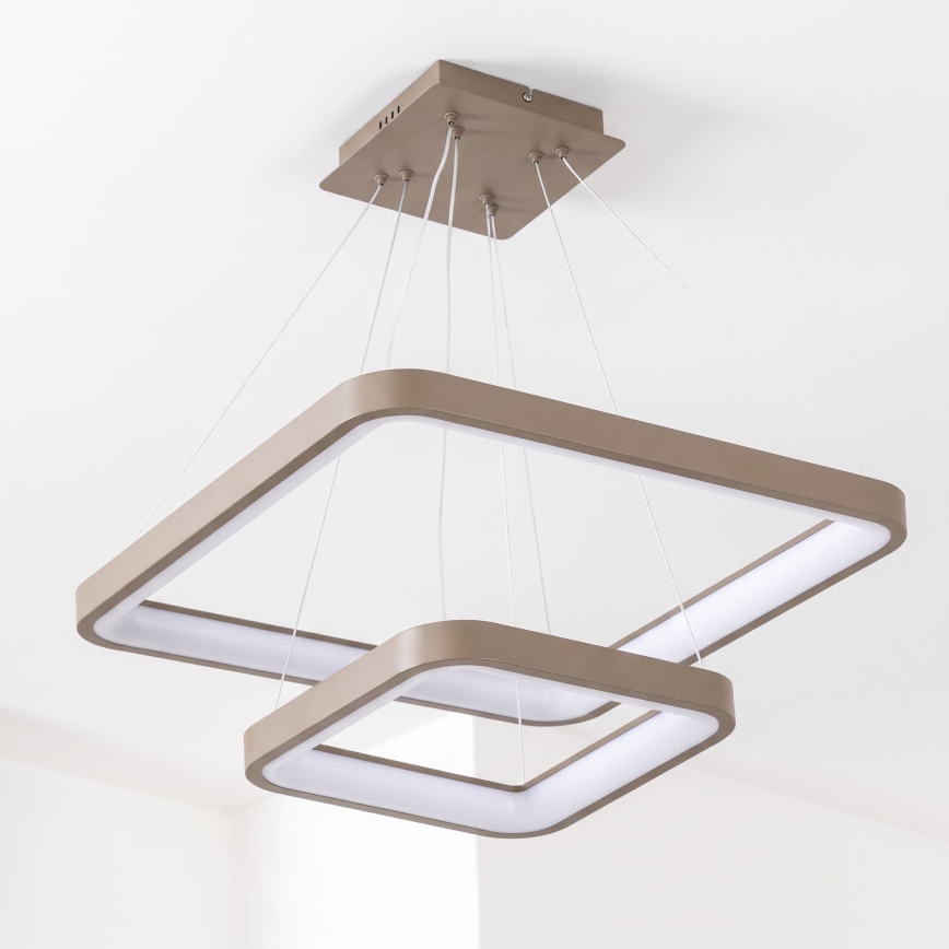 BRILAGI - lustru reglabil pe cablu FALCON SLIM LED/78W/230V 3000-6500K 50x50 cm bej + telecomandă