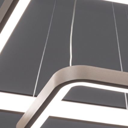 BRILAGI - lustru reglabil pe cablu FALCON SLIM LED/78W/230V 3000-6500K 50x50 cm bej + telecomandă