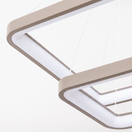 BRILAGI - lustru reglabil pe cablu FALCON SLIM LED/78W/230V 3000-6500K 50x50 cm bej + telecomandă