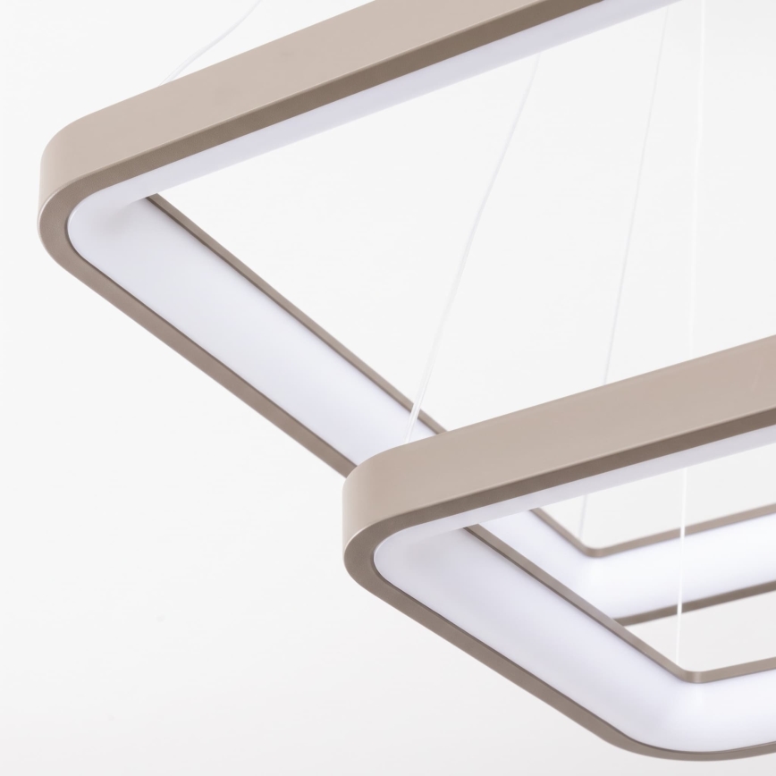 BRILAGI - lustru reglabil pe cablu FALCON SLIM LED/78W/230V 3000-6500K 50x50 cm bej + telecomandă
