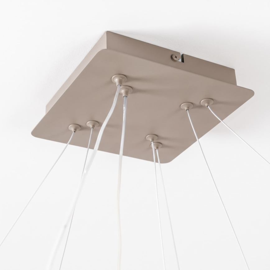 BRILAGI - lustru reglabil pe cablu FALCON SLIM LED/78W/230V 3000-6500K 50x50 cm bej + telecomandă