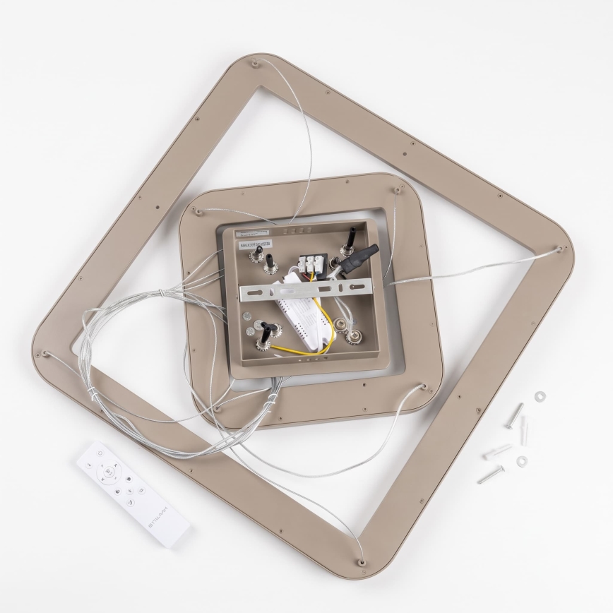 BRILAGI - lustru reglabil pe cablu FALCON SLIM LED/78W/230V 3000-6500K 50x50 cm bej + telecomandă