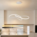 Brilagi - Lustră LED reglabilă pe cablu INFINITY LED/80W/230V 3000-6000K 80x80 cm albă + telecomandă