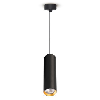 Brilagi - Lustră LED RGBW reglabilă pe cablu SELE 1xGU10/4,8W/230V 3000K negru/auriu + telecomandă