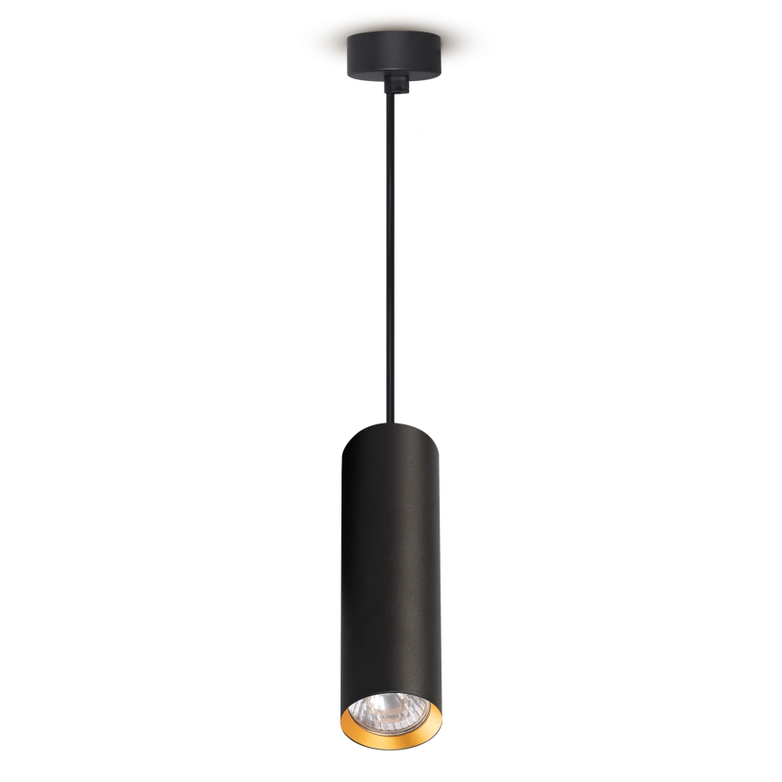 Brilagi - Lustră LED RGBW reglabilă pe cablu SELE 1xGU10/4,8W/230V 3000K negru/auriu + telecomandă