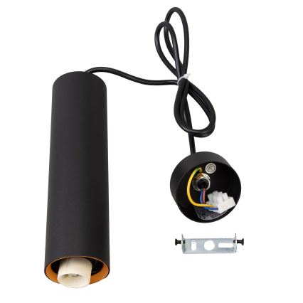 Brilagi - Lustră LED RGBW reglabilă pe cablu SELE 1xGU10/4,8W/230V 3000K negru/auriu + telecomandă