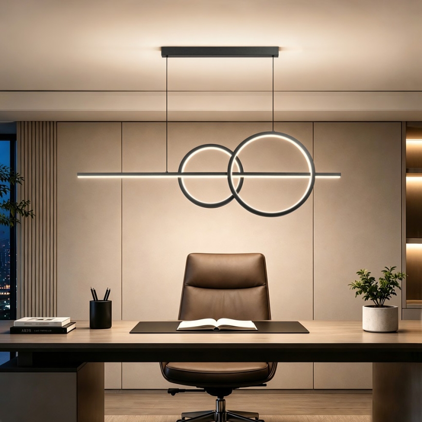 BRILAGI - Lustru LED reglabil suspendat pe cablu SIGNATURE LED/53W/230V 3000-600K 120 cm negru + telecomandă