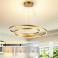 BRILAGI - Lustra LED reglabilă pe cablu TWISTER LED/75W/230V 3000-6000K Ø 70 cm aurie + telecomandă