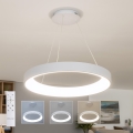 Brilagi - lustra LED reglabilă suspendată pe cablu FALCON II LED/99W/230V 3000-6500K Ø 60 cm albă + telecomandă