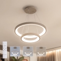 BRILAGI - Lustră LED reglabilă suspendată pe cablu FALCON SLIM LED/68W/230V 3000-6500K Ø 50 cm bej + telecomandă