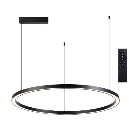 Brilagi - Lustra LED dimabilă cu suspensie pe cablu PORTOFINO LED/98W/230V 3000-6000K neagră + telecomandă