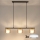 Brilagi - Lustră LED RGB+CCT dimmabilă suspendată pe cablu AURA LUX 3xGX53/14W/230V 2700-6500K Wi-Fi Tuya negru/auriu