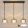 Brilagi - Lustra LED RGB+CCT reglabilă pe cablu AURA LUX 3xGX53/14W/230V 2700-6500K Wi-Fi Tuya negru/auriu