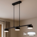 BRILAGI - Lustră LED RGB+CCT reglabilă pe cablu MONO 3xGX53/14W/230V 2700-6500K Wi-Fi Tuya, negru