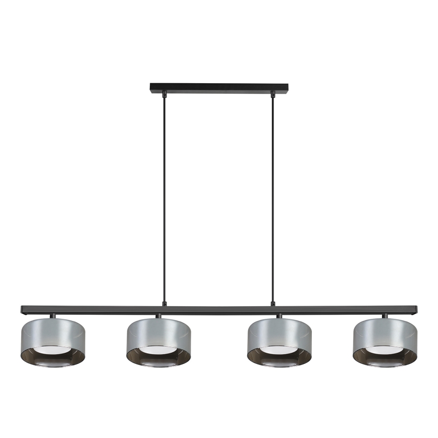 Brilagi - LED RGB+CCT lustru suspendat reglabil pe cablu AURA LUX 4xGX53/14W/230V 2700-6500K Wi-Fi Tuya negru/fumuriu
