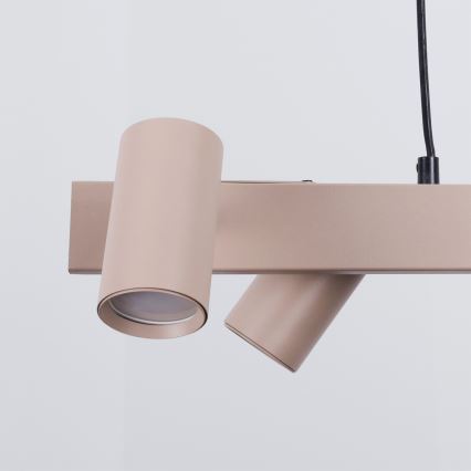 BRILAGI - Lustră LED RGBW dimabilă suspendată pe cablu SELE 4xGU10/6,5W/230V 2700-6500K bej