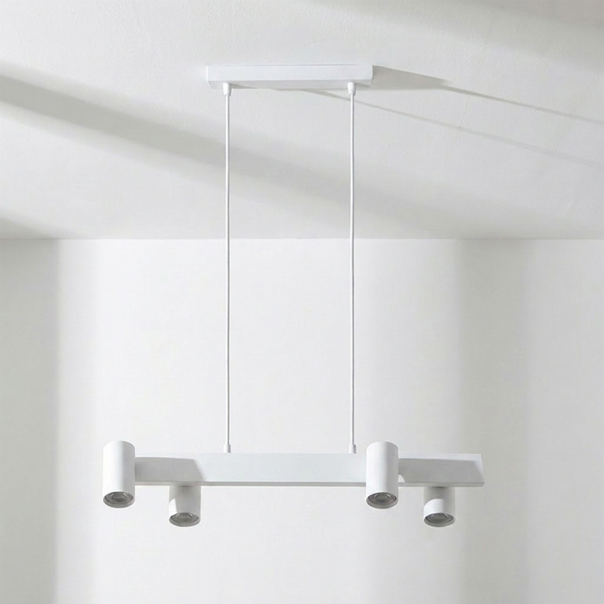 Brilagi - Lustru LED RGBW reglabil, suspendat pe cablu SELE 4xGU10/6,5W/230V 2700-6500K alb