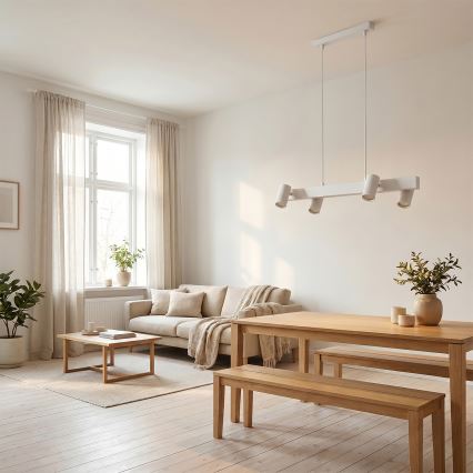 Brilagi - Lustru LED RGBW reglabil, suspendat pe cablu SELE 4xGU10/6,5W/230V 2700-6500K alb